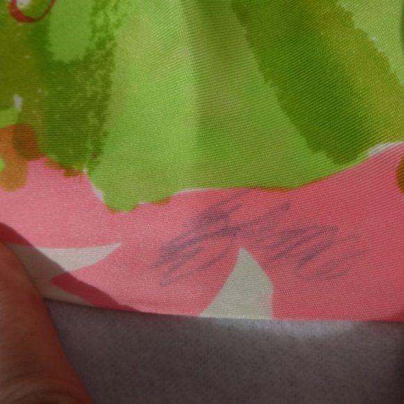 Scarves 70s True Vintage Silk/Rayon Three (3) Long 45-60 inches long see flaw - Picture 7 of 8